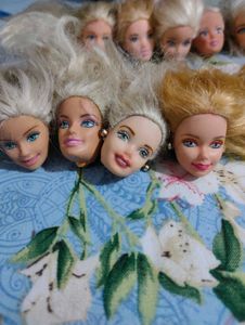 10  Barbie Heads - Upcycle or Display
