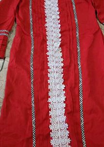 Elegant Red Ethnic Dress