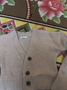 Pink Cropped Cardigan