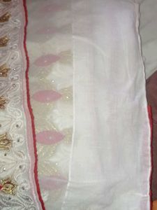 White Saree And Blouse