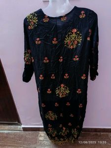 Xxl Avaasa Black Kurta