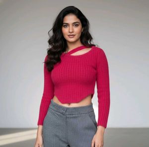 Red Woolen Top🍒
