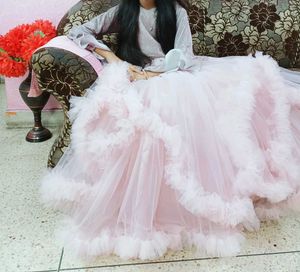 Pink Ruffle Gown For Kid Girl