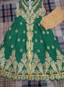 Heavy Work Anarkali Kurti Set