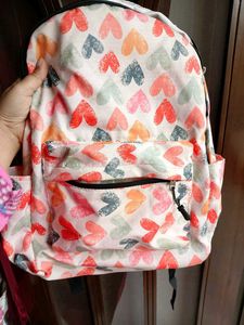 Heart Print Backpack