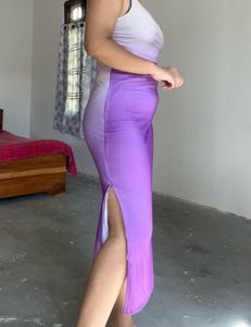 Purple Ombre Midi Dress