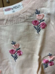 Floral Embroidered Crop Top