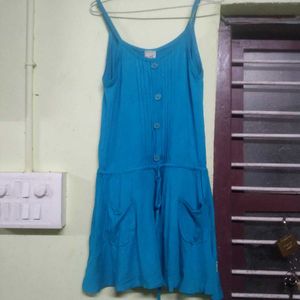 Blue Sundress with Pockets