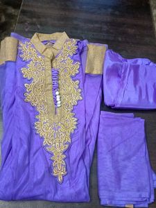 Elegant Purple Kurta Set