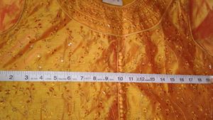 New Mustard Chinkari Kurti
