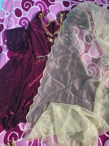 Burgundy Indian Frock