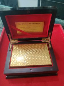 Gold Playing Cards Set Wth Box 🎁