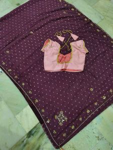 Beutiful Saree With Blouse  🤩