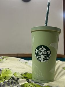 Brand New Starbucks Tumbler With Logo And Straw