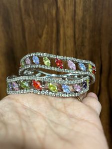 Beautiful One Time Used Diamond Bangles