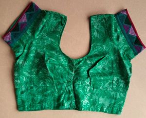 Green Saree With Blouse