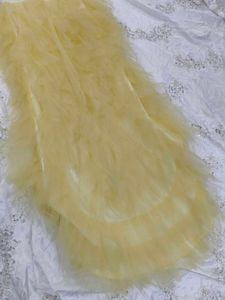 Turquoise &amp; Yellow Tulle High Low Dress