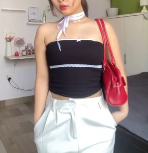 Black Coquette Top