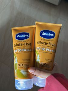 Vaseline Gluta-Hya SPF 50 Sunscreen (2 Tubes)