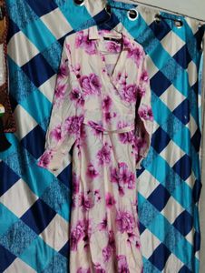 💗Pinterest Floral Wrap Midi Dress for Sale!