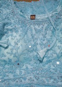 Elegant Blue Ethnic Gown