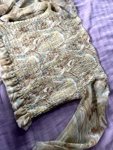 Sheer Vintage Off Shoulder