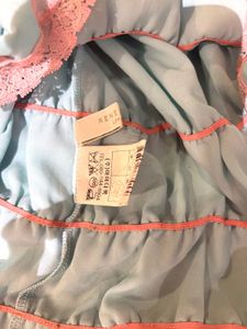 Cute Lace Trim Imported Top