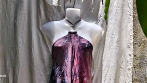 BEBE DYE PRINTED DRESS