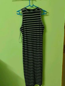 Outryt Striped Tank Dress - Size M