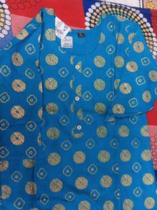 Elegant Blue Printed Kurta