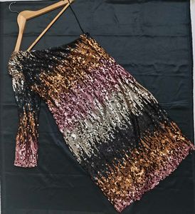 Project Eve One Shoulder Sequin Dress