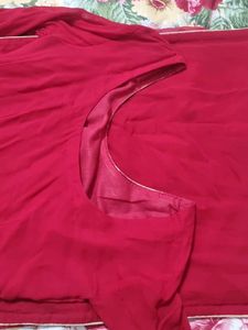 Elegant Red Embroidered Kurta