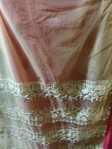 Pink Embellished Saree