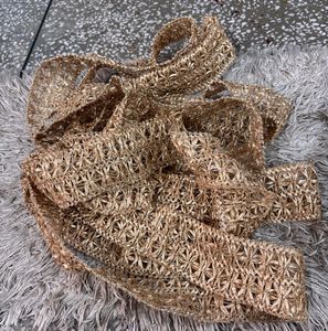 4 Golden Fabric Laces Total 38 Meters Approx