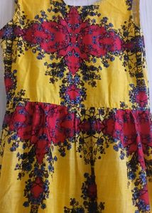 Tiered Floral Print Dress