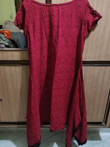 Red Kaftan Kurti