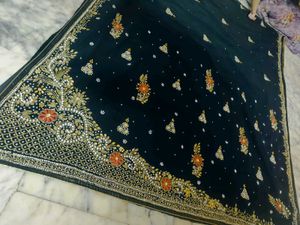 Very Beautiful 🤩 Black Saree 🖤🖤