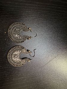 Ethnic Silver Earrings