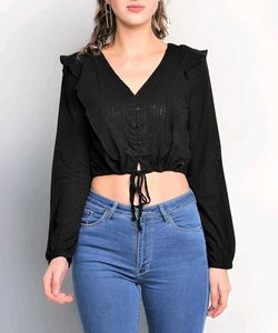 Black Full Sleeves Top