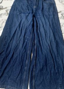 Wide Leg Denim Jeans