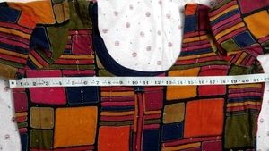 Multicolor Shirt Witn Green Pant Suit