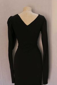 Elegant Black Midi Dress