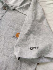 Carhartt Gray Polo Shirt - Size S