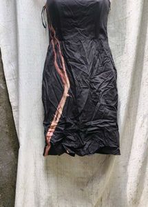 Black Strapless Mini Dress