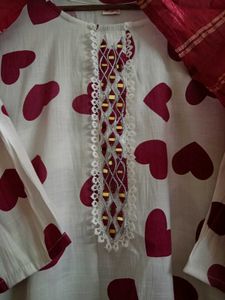 Pakistani Designer Kurta Pant Dupatta Set