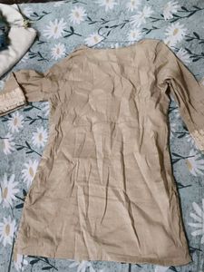 Aurelia Beige Tunic Top