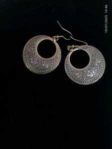 Golden Oxidised Earrings