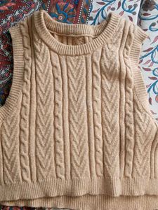Cable Knit Sweater Vest