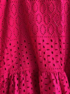 Pink Cutout Bell Sleeve Top