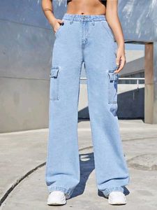 Women Cargo Jeans- New